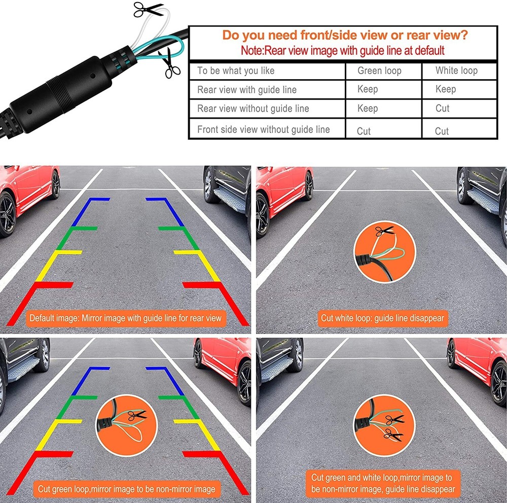 New Backup Camera Rearview Mount for Jensen CM701MIR