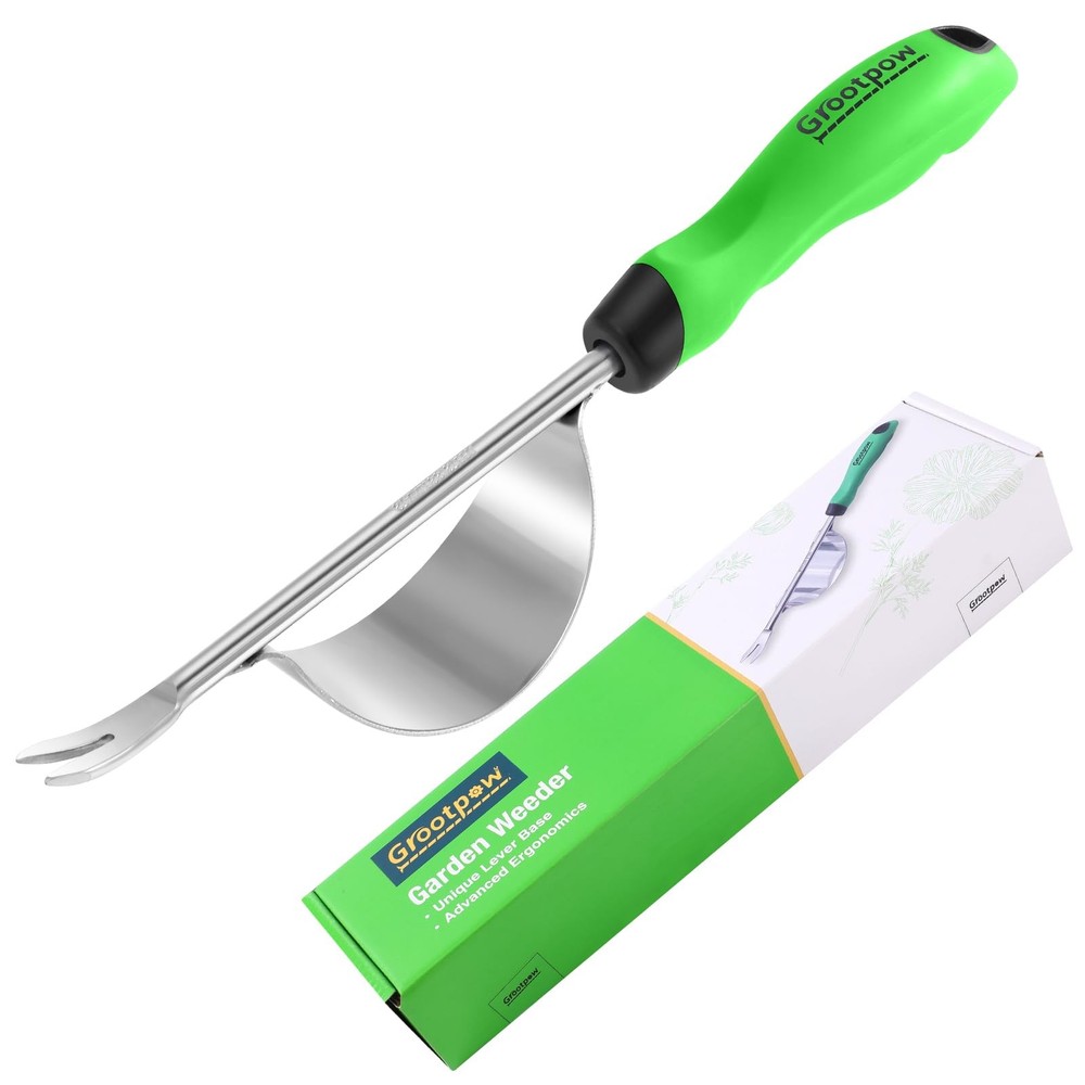 Grootpow HW1 Hand Weeder Tool, Weed Puller Tool with Ergonomic Handle for Gar...