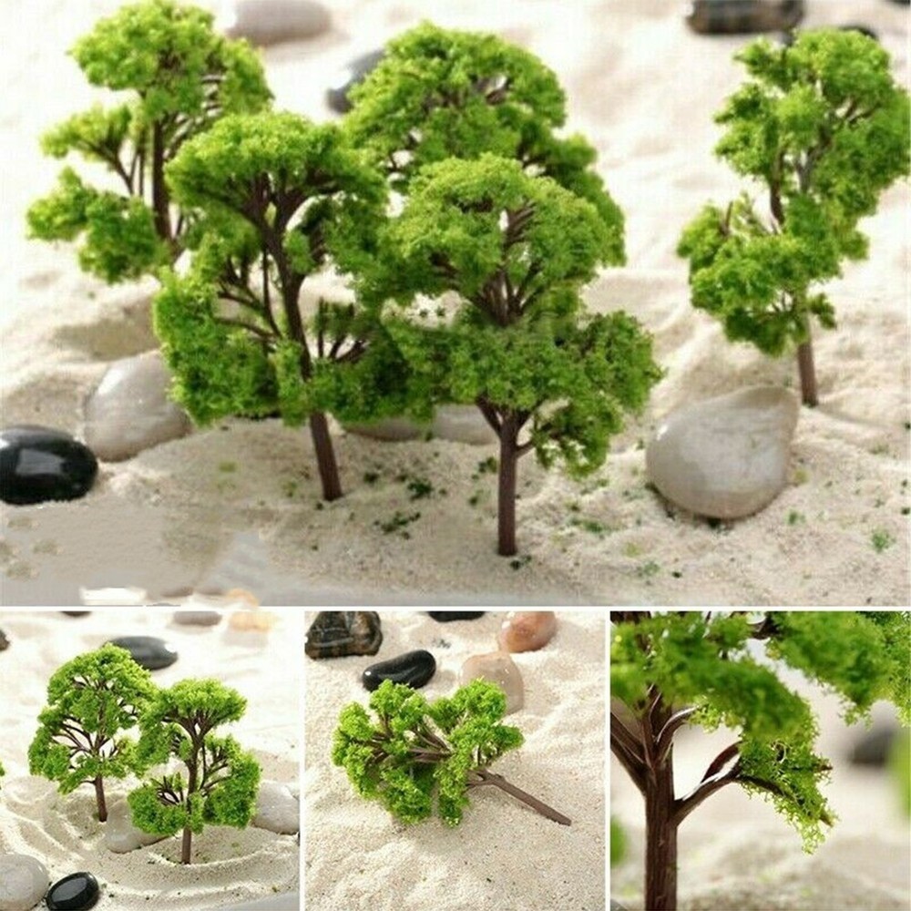 For Scene Layout Model Tree Train Railroad Plastic Scale Tree About 5.5CM