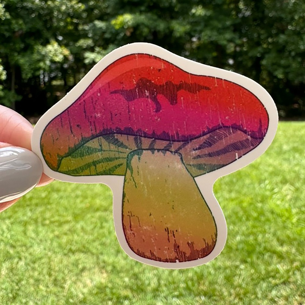 MUSHROOMS fun stickers 50 decals water bottle computer