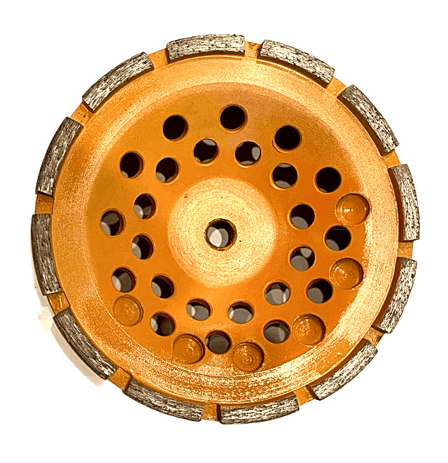 2PACK 7" Diamond Cup Grinding Wheels Singe Row For Green Concrete Angle Grinder