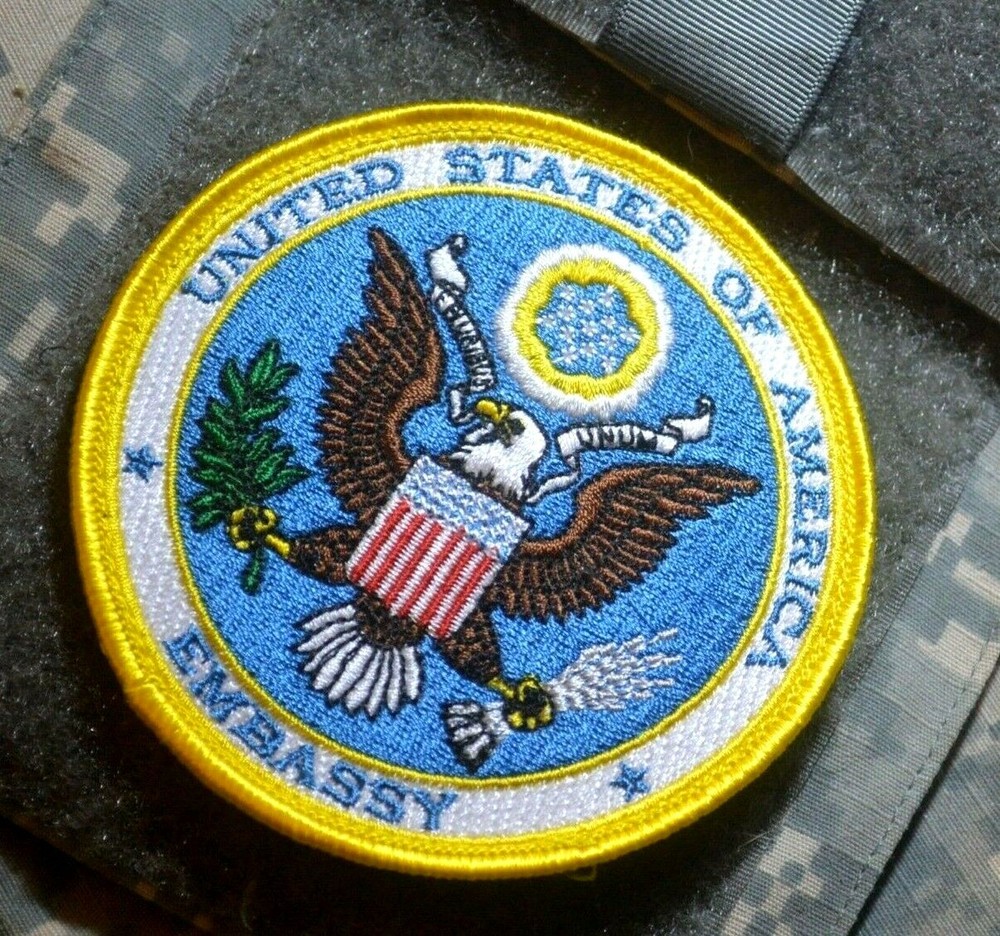 STATE DEPT US EMBASSY Generic USMC DSS CIA SAD burdock PATCH not nation Specif
