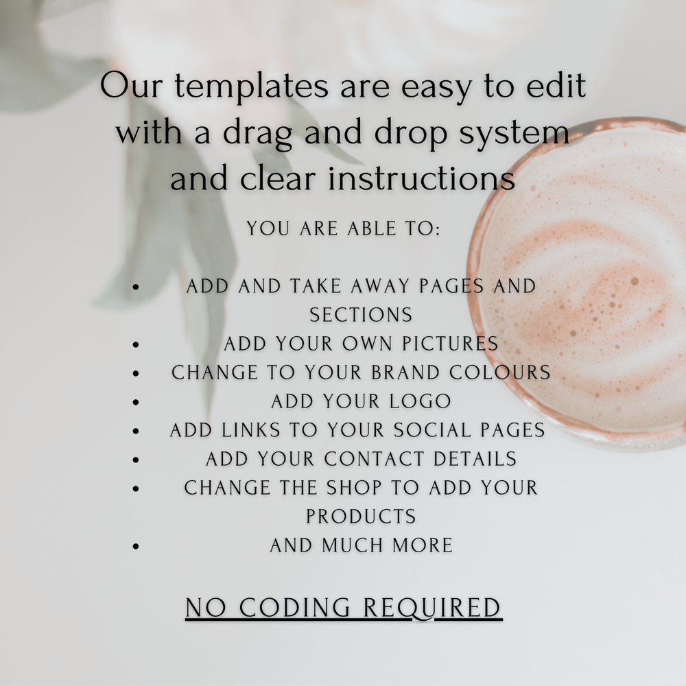 Jewellery Website Design - Easy drag and drop system - no coding required