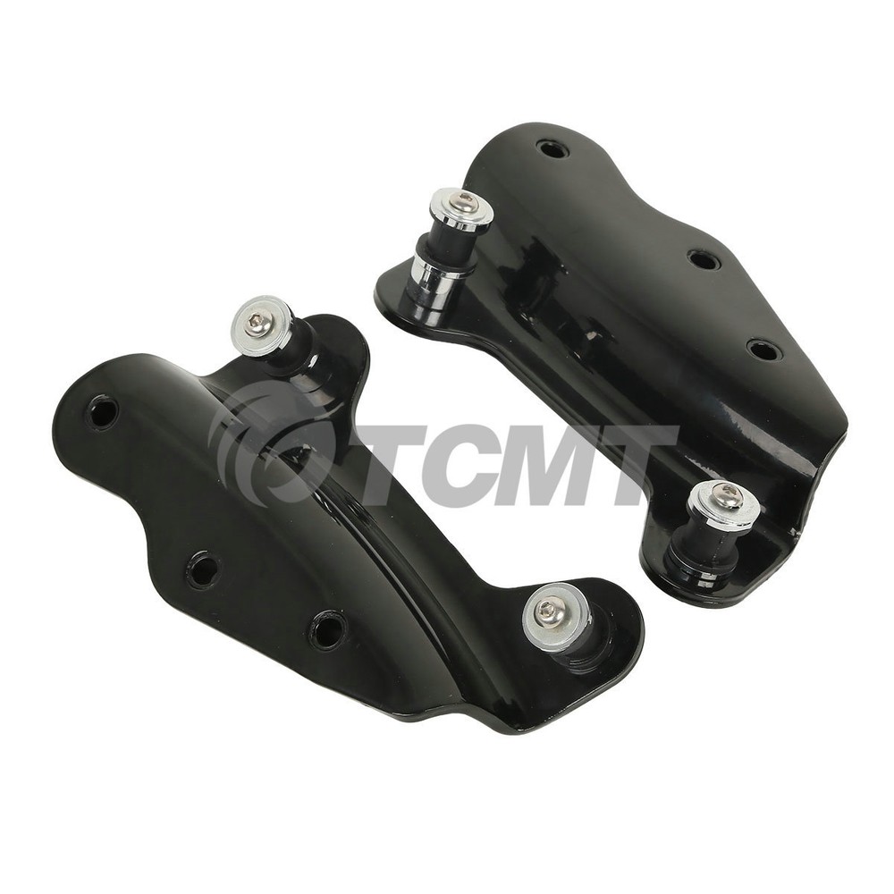 Black Backrest Sissy Bar Docking Hardware Kit Fit For Harley Electra Glide 09-13