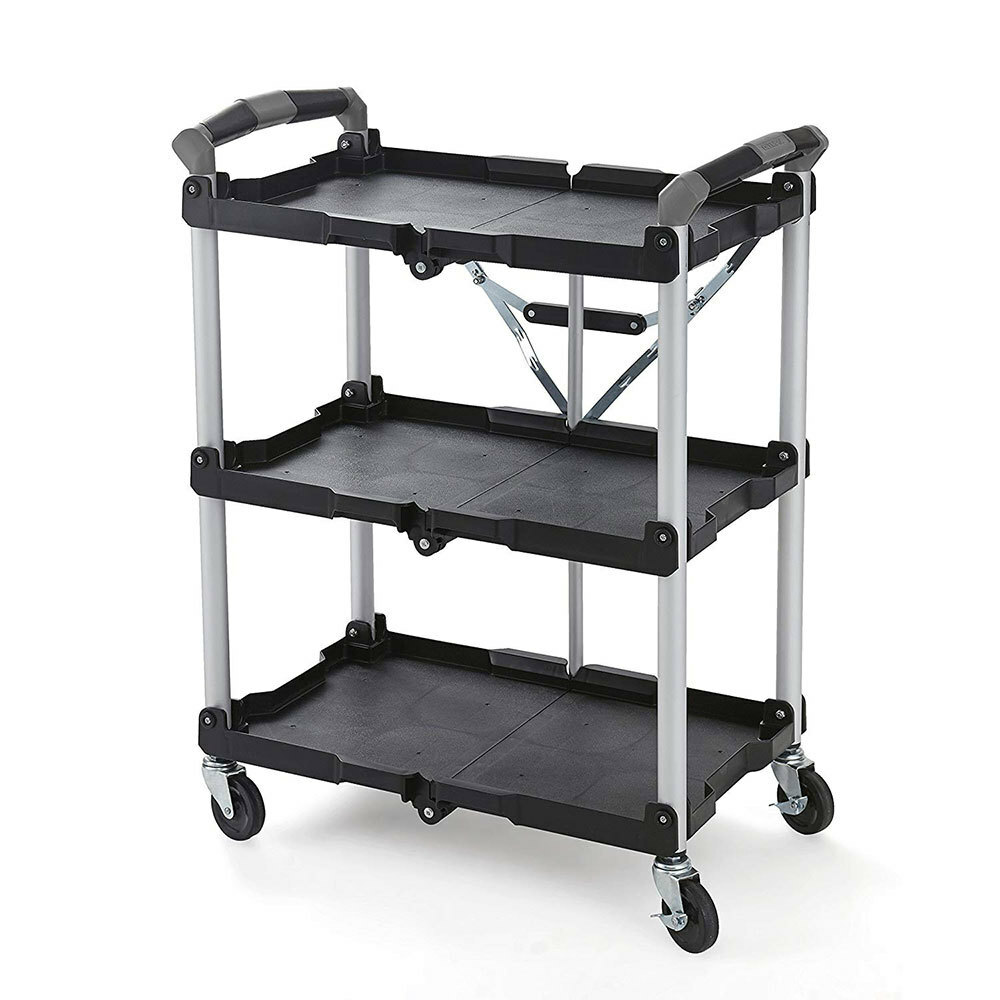 Folding Portable Tools Rolling Cart Ergonomic Easy Use