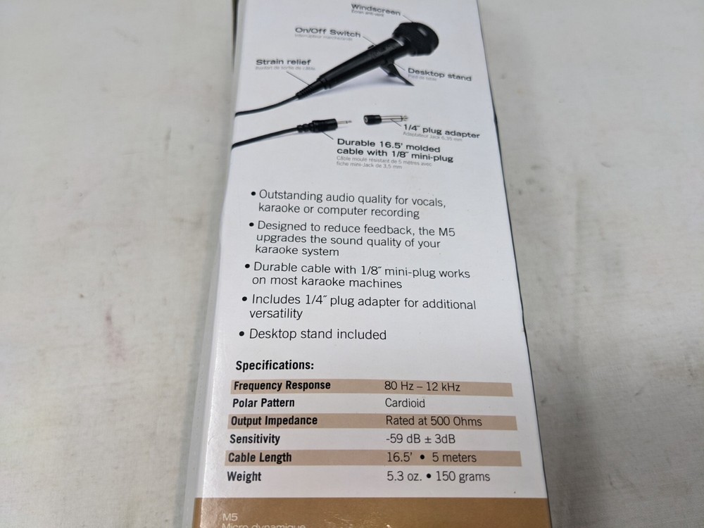 BRAND NEW! Samson Karaoke Dynamic Microphone M5 (85)