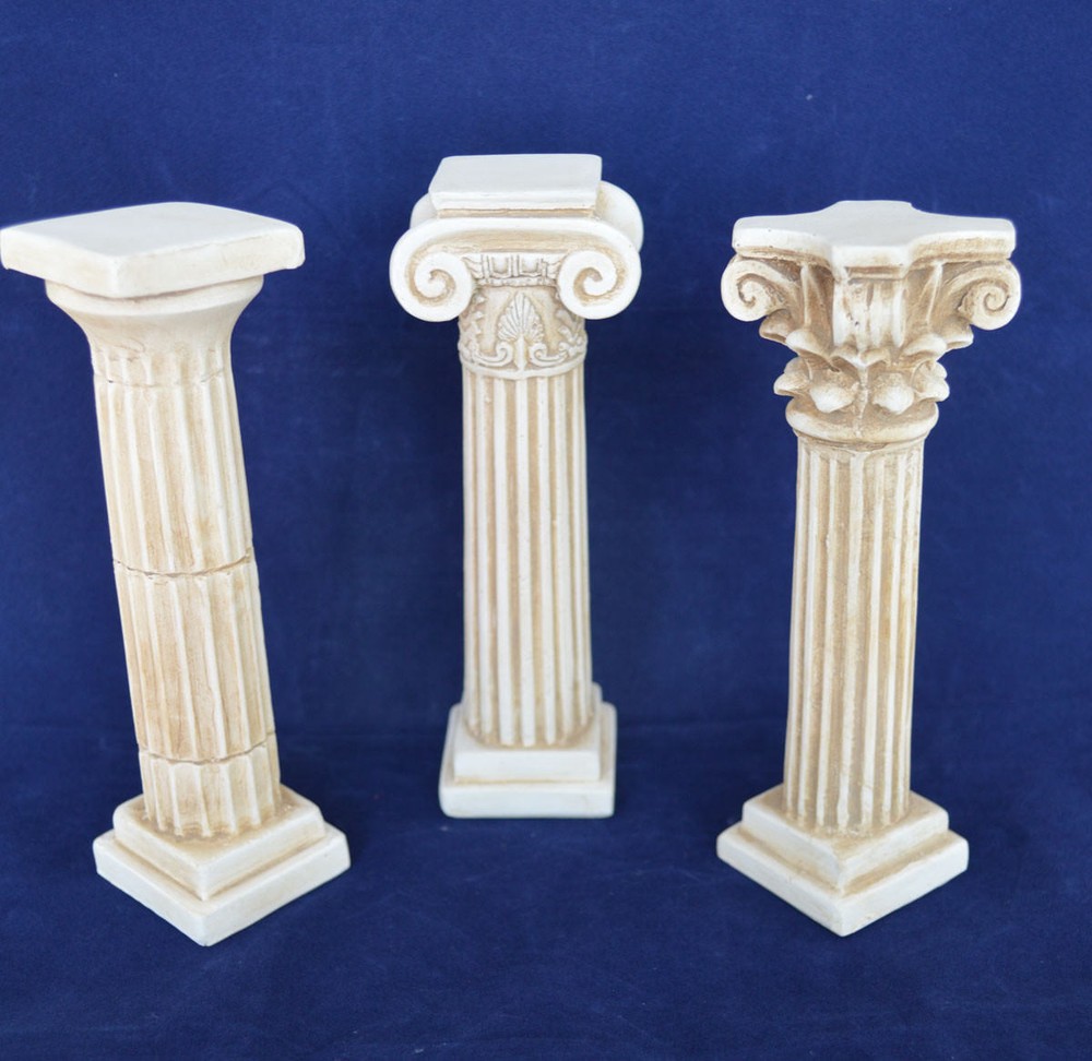 Ancient Doric Corinthian Ionic order small columns set - Classical architecture