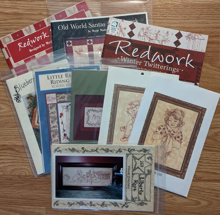 Redwork Embroidery Stitchery Patterns - You Choose