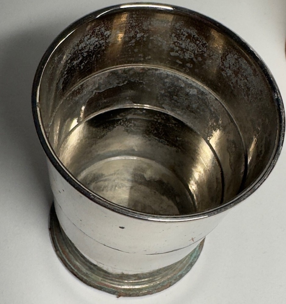 Vintage Occupied Germany Collapsible Cup Complete with Leather Case