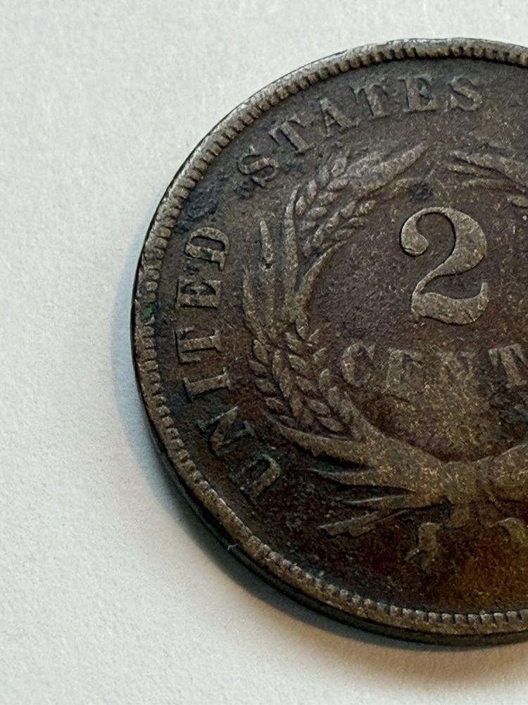 1868 Two Cent 2C USA Coin