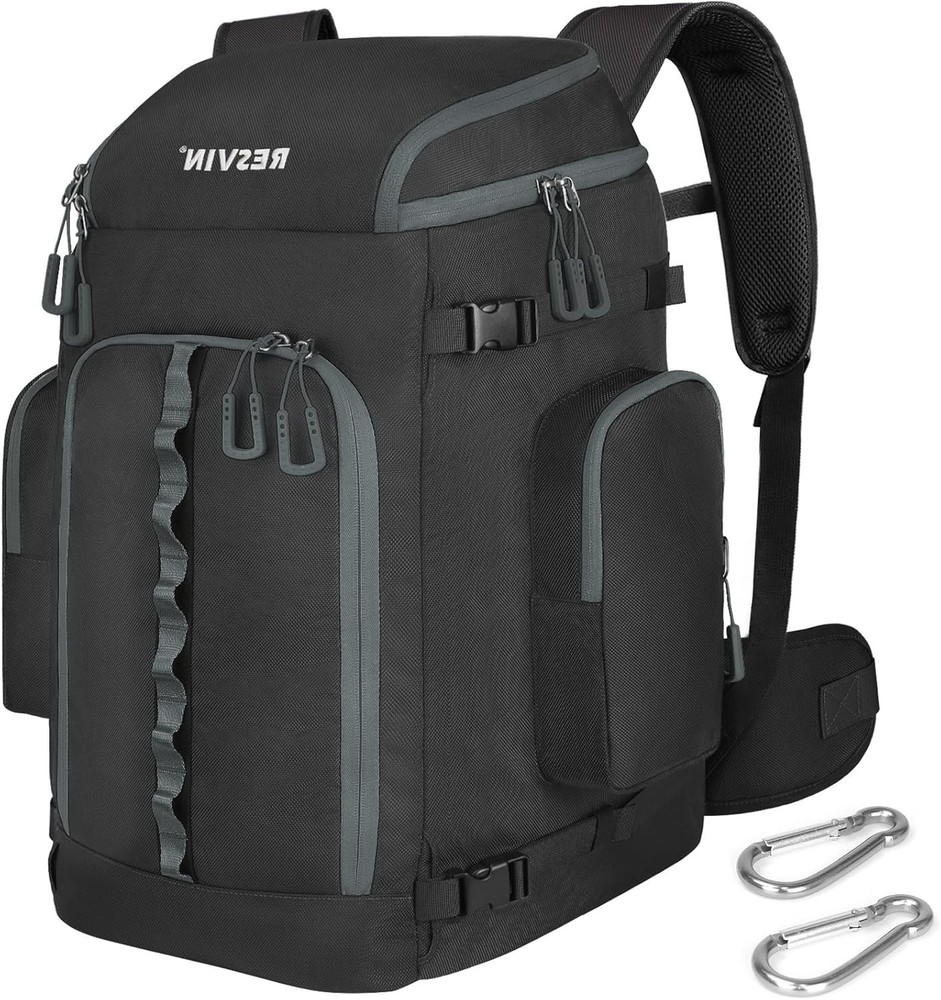 Ski Boot Bag 65L Durable Travel Backpack 1680D Nylon Waterproof Snowboard Boot