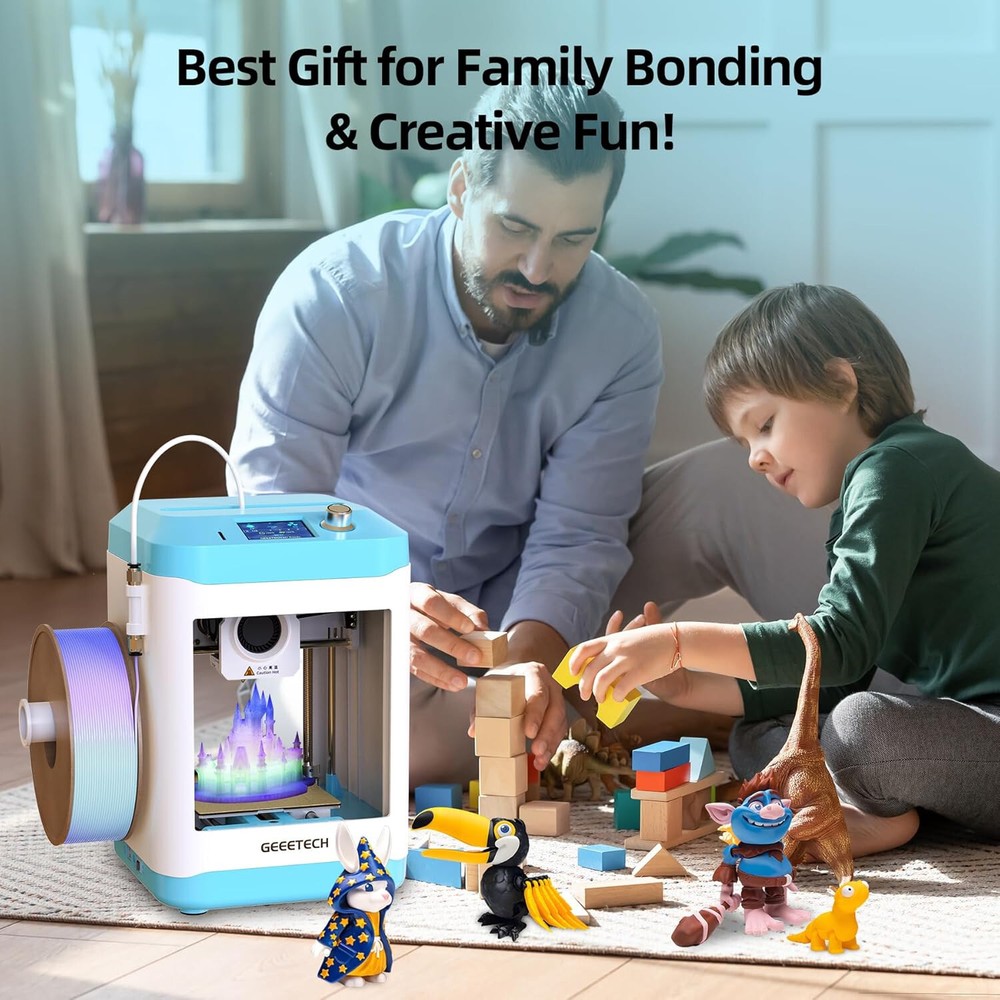 Geeetech M1 Mini 3D Printer Mini Size Multiple Functions Printer Gift for kids
