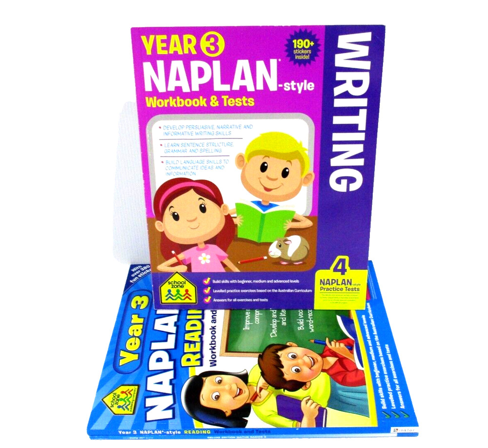 Maths Basics 3 Naplan Writing Naplan Reading Complete with Stickers Educational