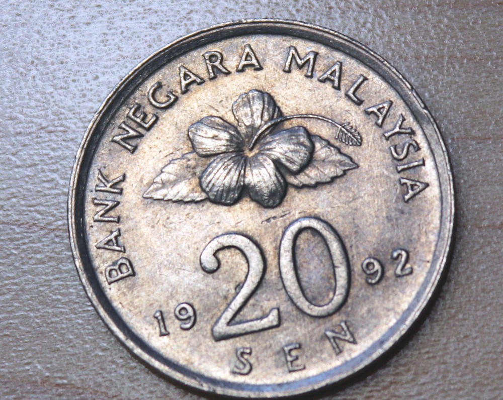 1992 Malaysia 20 Sen