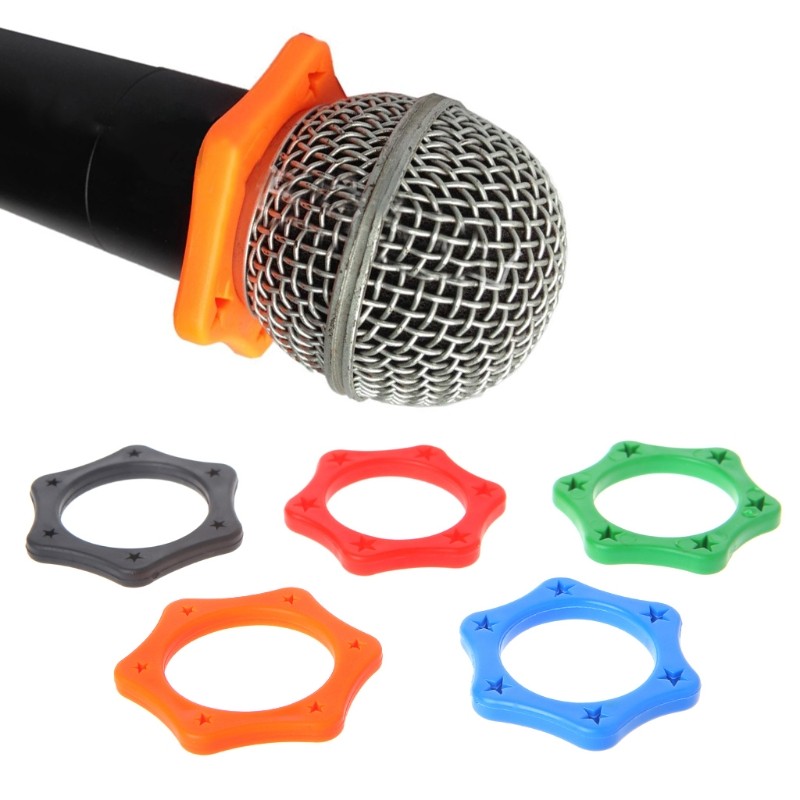 Elasticity Microphone Ring Shakeproof Anti-rolling Mic Sleeves Lightweight Ring