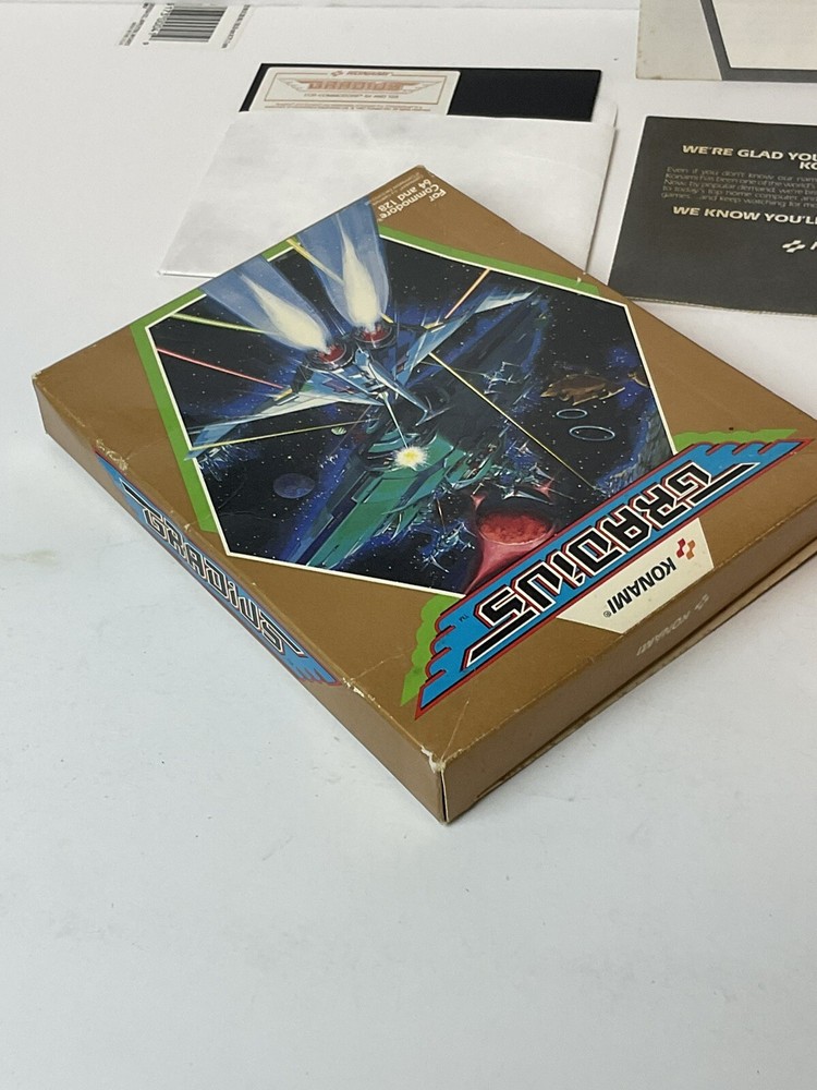 Vintage Commodore Software Game GRADIUS Konami