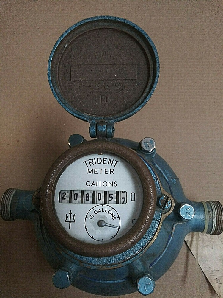 Antique Trident Water Meter 1-66-2 D