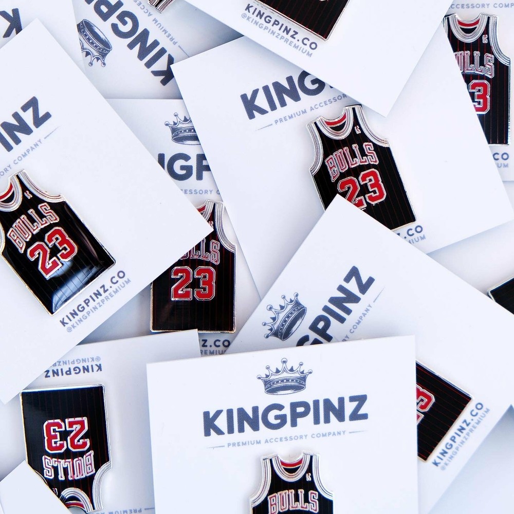 Jordan Bulls Jersey Lapel Pin