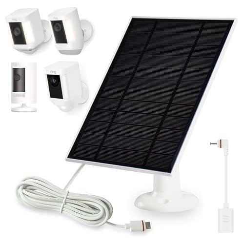 Solar Panel for Ring Cameras,1Pack Solar Panel Compatible with Ring 1 Pack