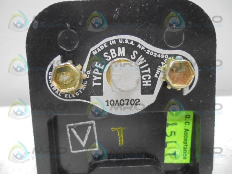 GENERAL ELECTRIC TYPE SBM CONTROL SWITCH 10AC702 NSNP