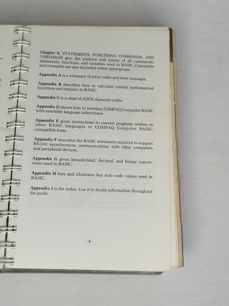 Compaq Basic Version 2 Reference Guide 100632