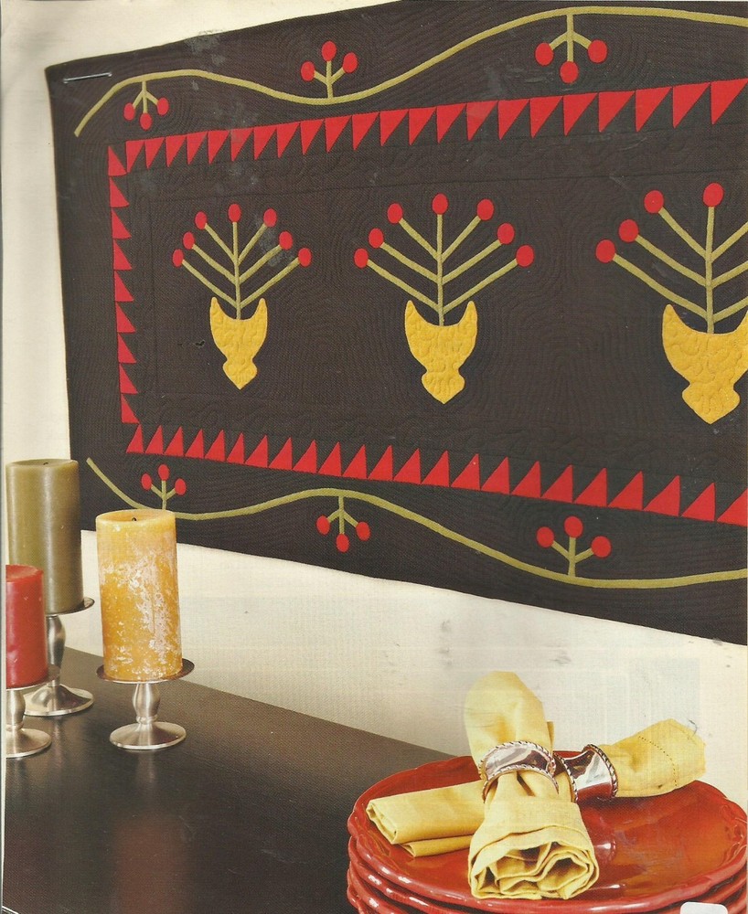 B0136 WINTER BERRIES WALLHANGING  QUILT PATTERN/INSTRUCTIONS