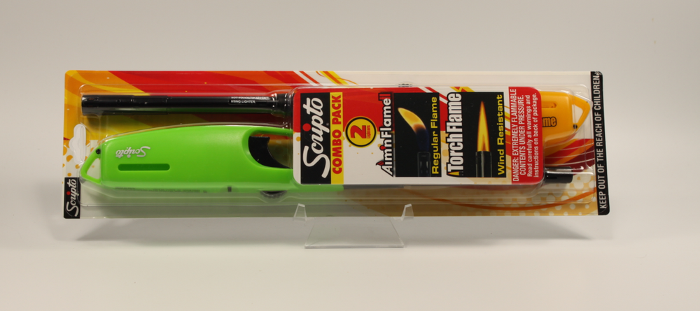 Scripto Aim N Flame Multi-Purpose Lighter 2 Pack, Various Color Options NEW