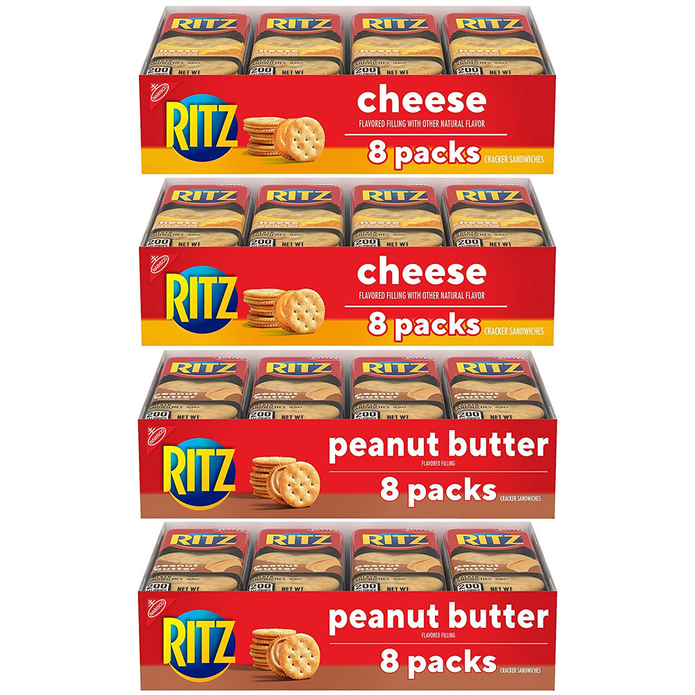 Cheese Sandwich Crackers, 48 Snack Packs (6 Boxes)