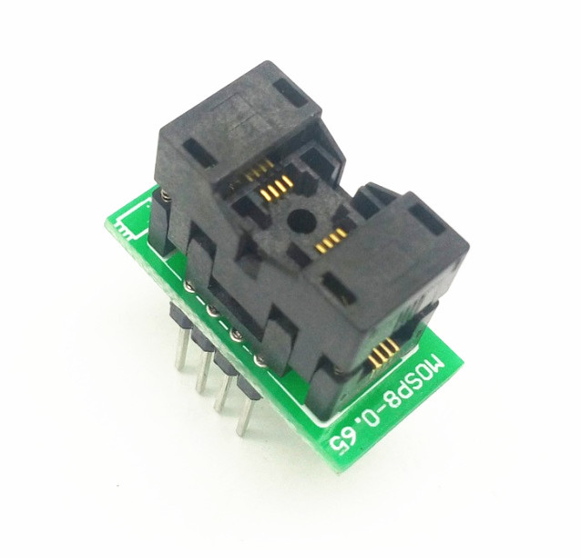 1PCS MSOP8 to DIP8 MCU Test IC socket Programmer adapter Socket NEW