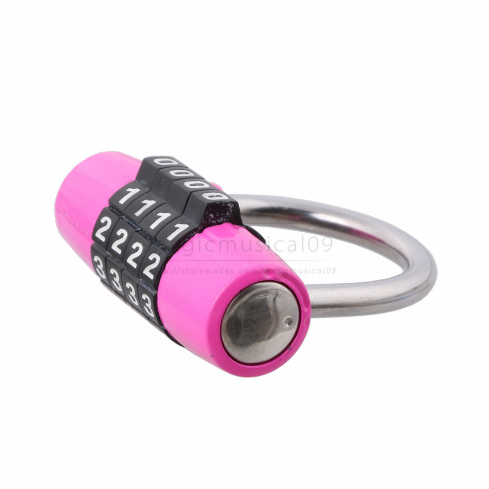 4 Digit Number Secure Combination Lock Password Gym Padlock