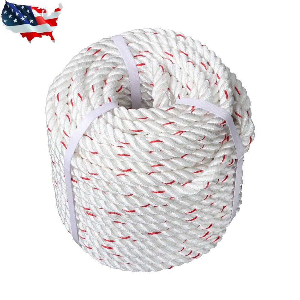 Pulling Rigging Line 5/8" × 120' Double Braid Nylon Polyester Arborist Bull Rope