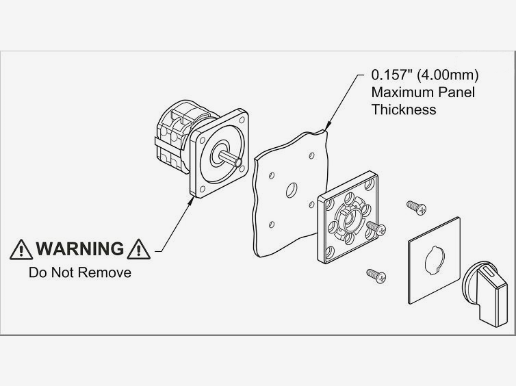 GENERAC # G061945 OEM SELECTOR SWITCH, AMP / VOLT