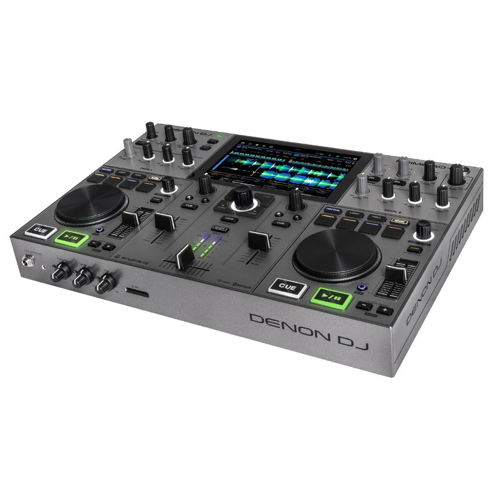 Denon PRIME GO+ Portable Battery Powered Standalone DJ Controller w Black Case