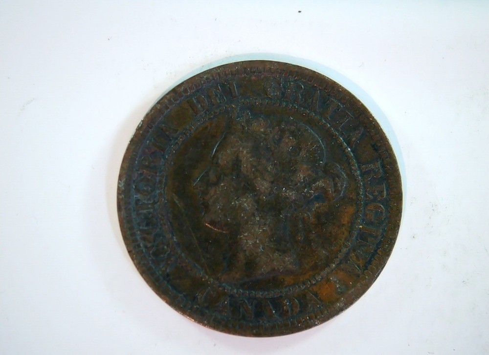 Canada 1882 1 Cent Victoria Large Cent Coin