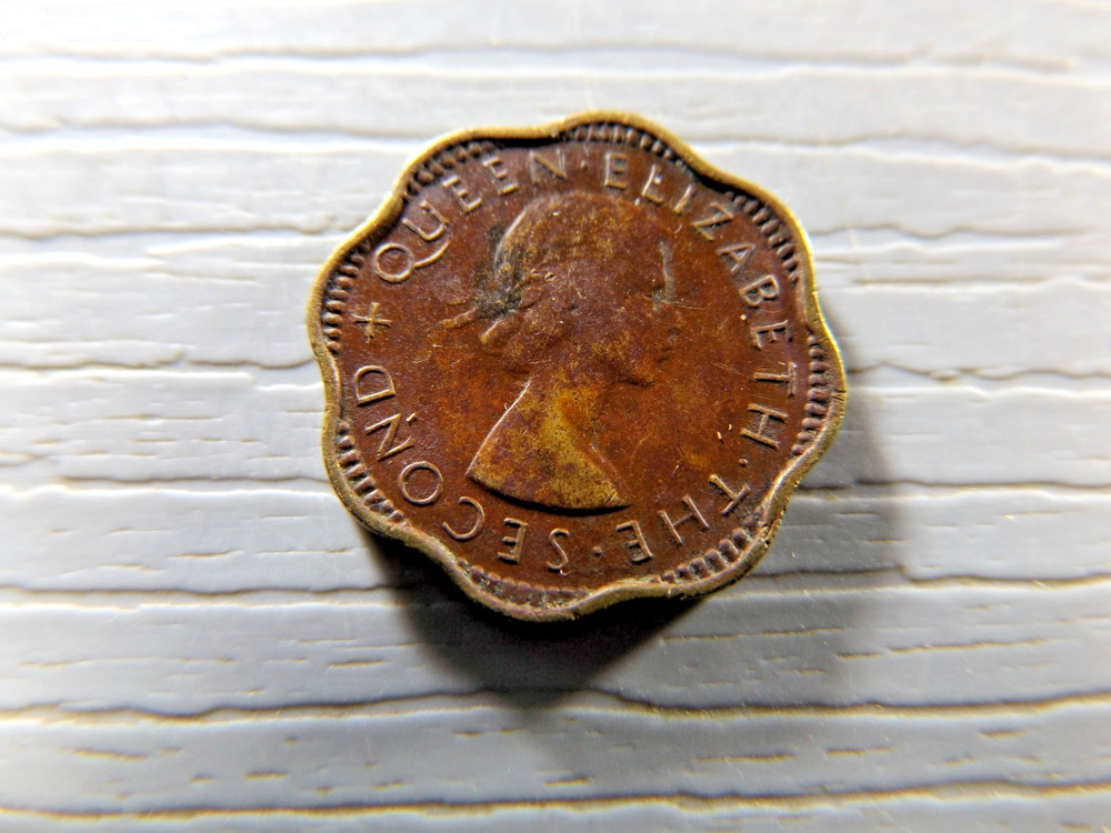 CEYLON 1955 2 Cents