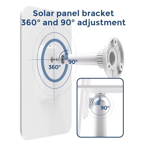 Solar Panel for Ring Camera, 4W Solar Panel Charger Compatible with Ring 1 Pack