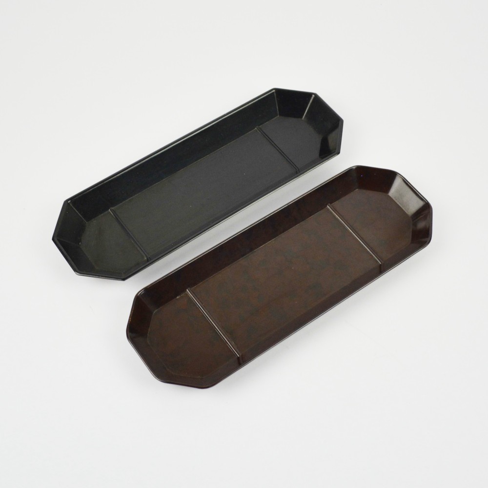 2 X Vintage Pen Tray - Bakelite - Desk - Octagonal