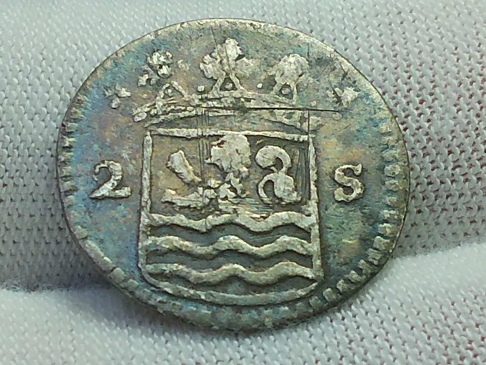 1745 Colonial Silver Two Stuivers - Zeeland
