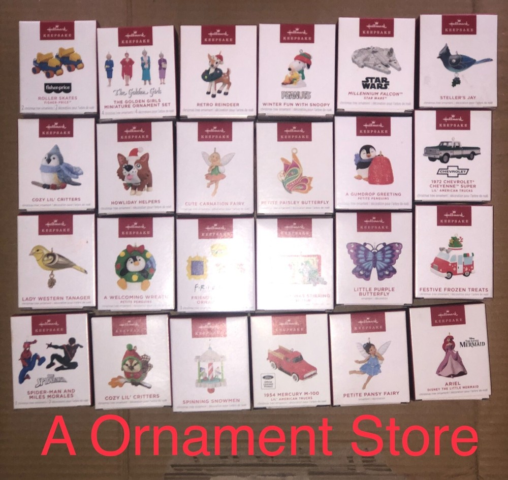 2024 2023 Hallmark MINIATURE Keepsake Ornaments