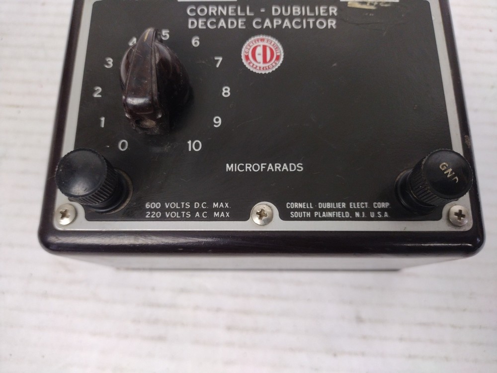 Vintage CDC Cornell Dubilier Decade Capacitor Electronics CDC-5 Untested