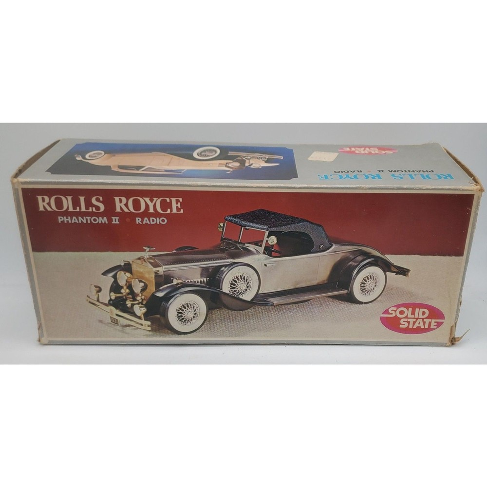 VINTAGE ROLLS ROYCE PHANTOM II SOLID STATE RADIO TESTED WORKING ORIGINAL BOX