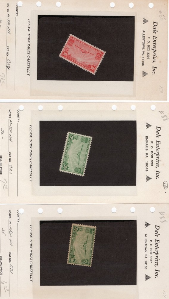 Early US Airmail MNH Stamps