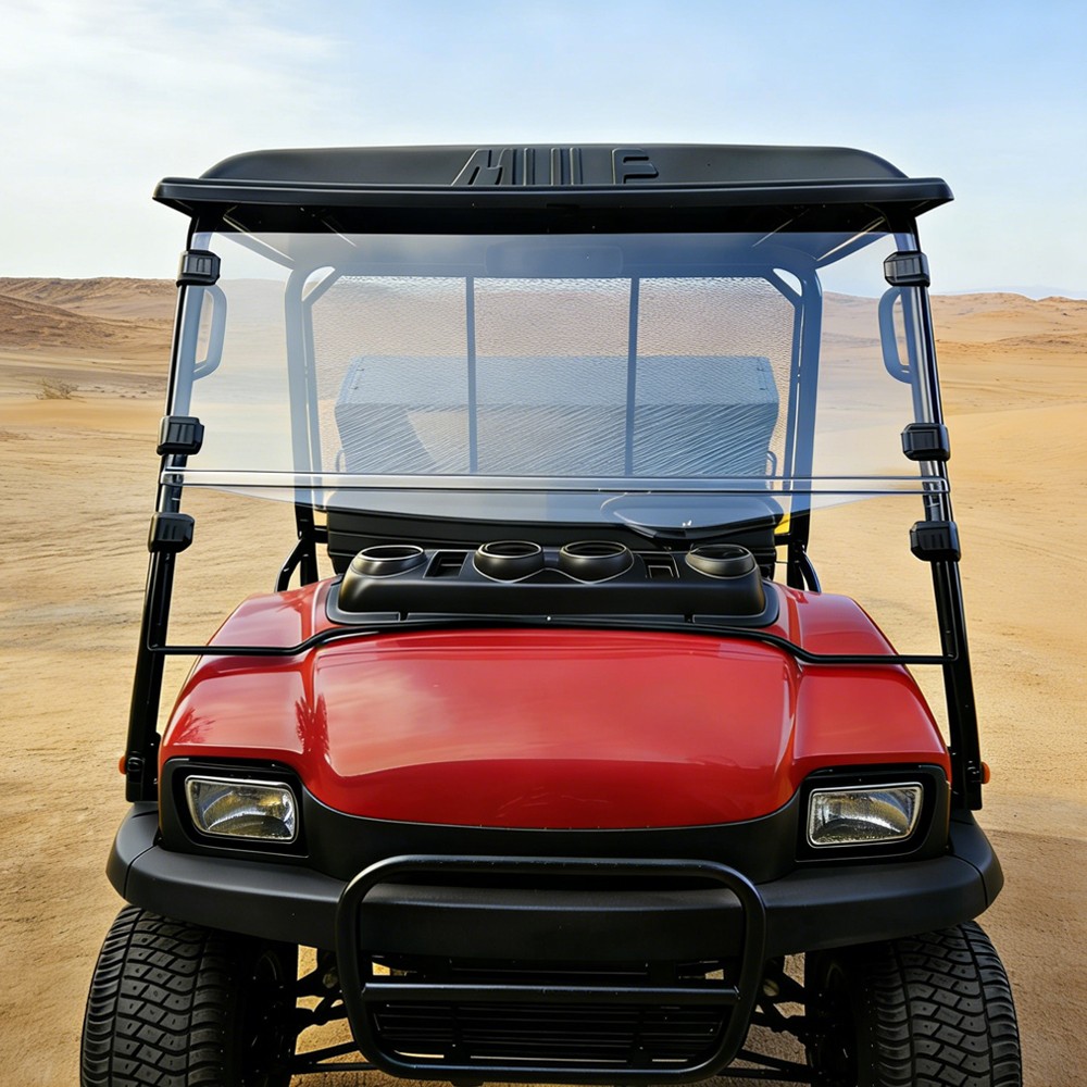 FOR KAWASAKI MULE 3000 MULE 3010 FOLDING WINDSHIELD PC CLEAR FRONT WINDSCREEN