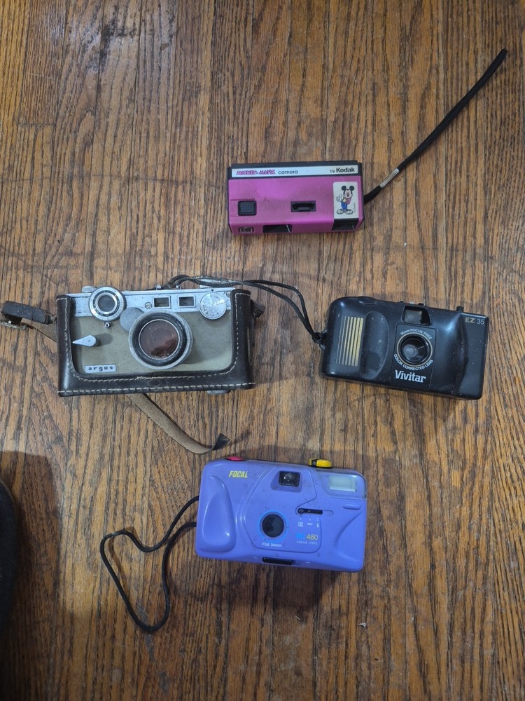 4 Vintage Camera Lot Untested