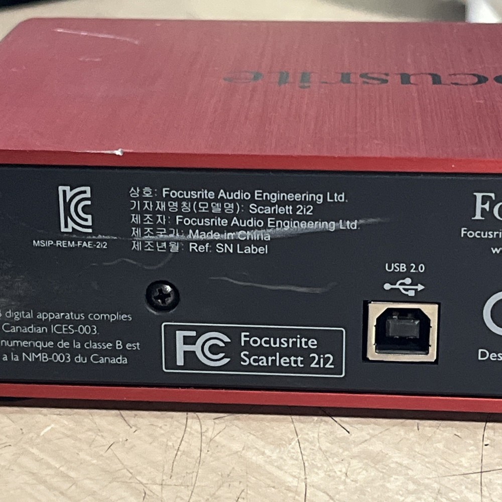 FOCUSRITE SCARLETT 2i2 2X2 USB AUDIO INTERFACE 3RD GENERATION