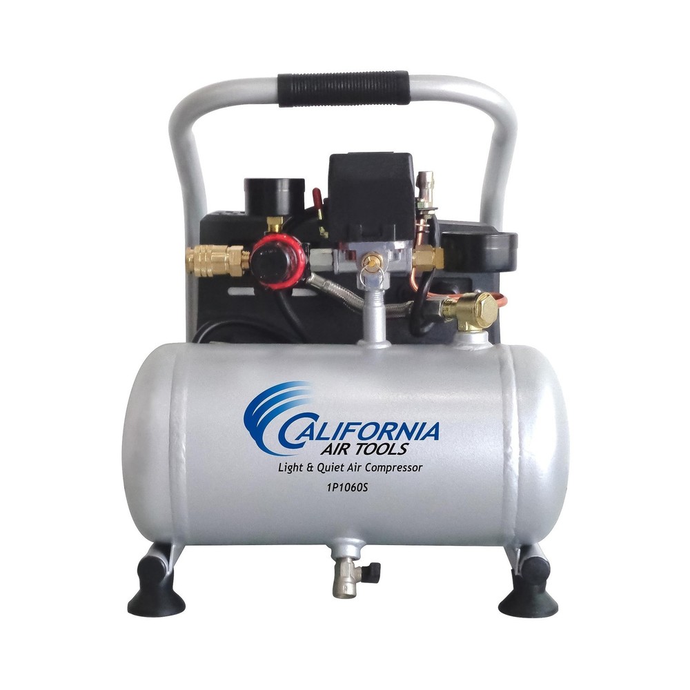1 Gallon Portable Air Compressor, Light & Quiet, Oil Free, 56 dBA