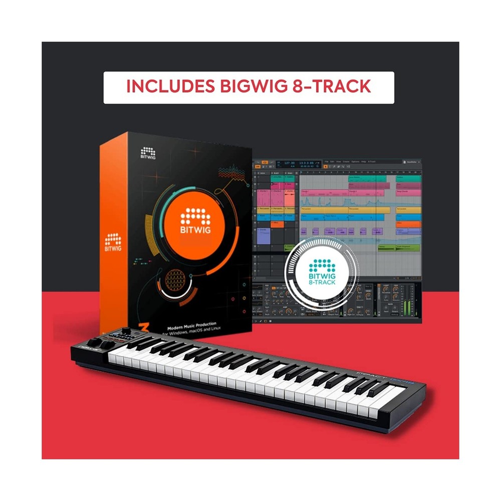 Nektar Impact GX49 | USB MIDI Controller Keyboard with Nektar DAW Integration...
