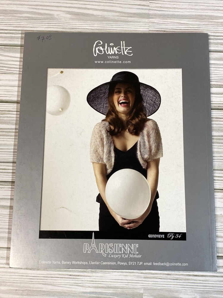 Colinette Knitting Pattern Book Parisienne 2006 11 Projects