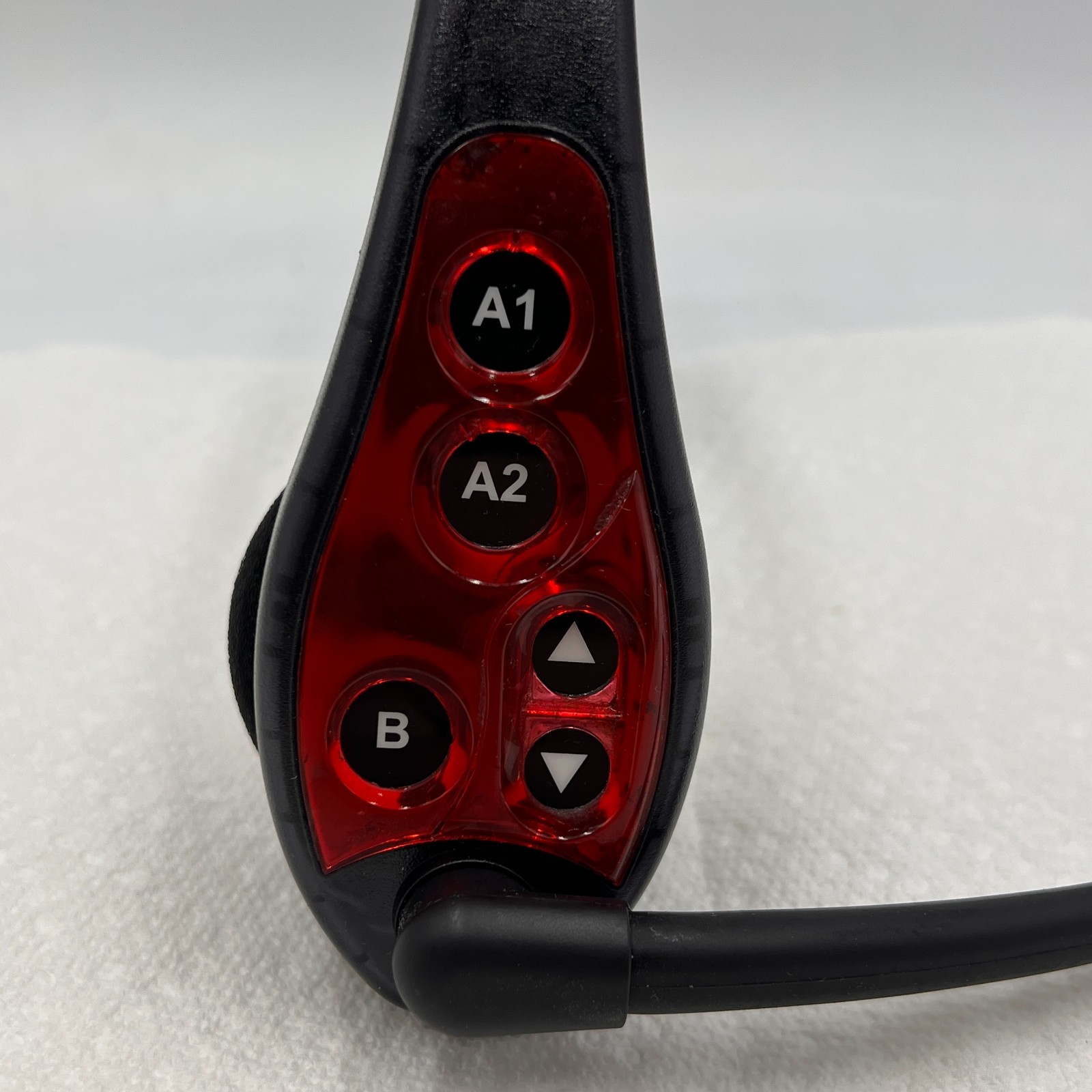 USED HME HS6000 RED Wireless Drive Thru Intercom Headset Works Great NO BATTERY