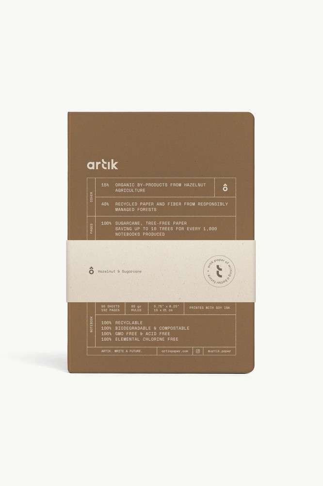 Artik A5 Notebook in Hazelnut - Ruled - NEW